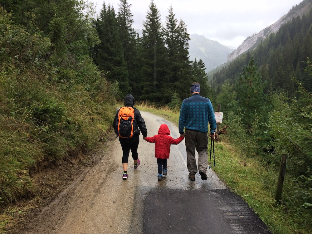 A family hiking for therapy in Vancouver